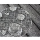 Tissu imperméable imitation lin gris foncé 160x50cm 210g/m²