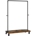 Porte-manteau à roulettes 103x40x162cm portable pour couloir hall
