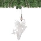 Décoration de Noël pour arbre Ange blanc 10 cm