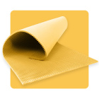 Panneau acoustique mousse VLNY 200×100 cm 2 cm jaune