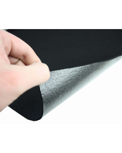 Tissu non tissé en feutre doux noir avec adhésif 3mm 50x150cm 400g/m²