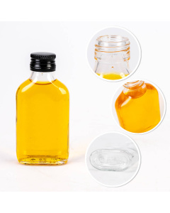 Bouteille en verre 10 pcs 100 ml 12 cm plate