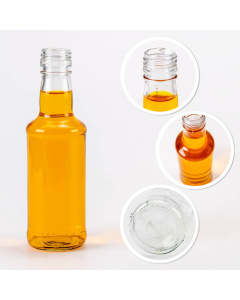 Bouteille en verre 200 ml 17 cm MONOPOL