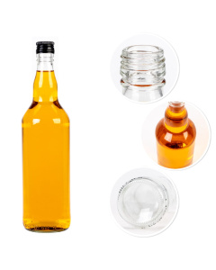 Bouteille en verre 700ml 28cm MONOPOL