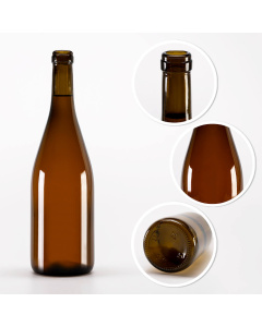 Bouteille en verre 750ml 29cm BURGUNDY