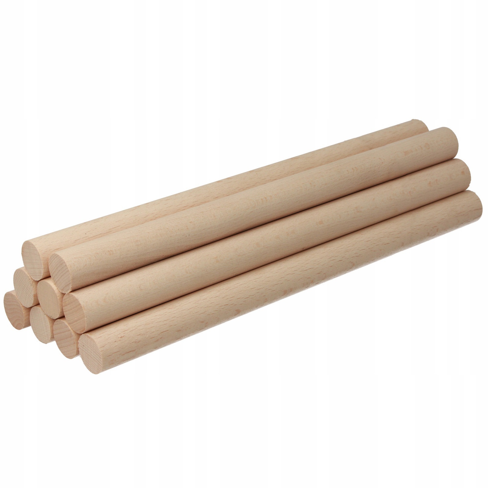 Bâton en bois 30cm 16mm bois de hêtre naturel megamix.sk