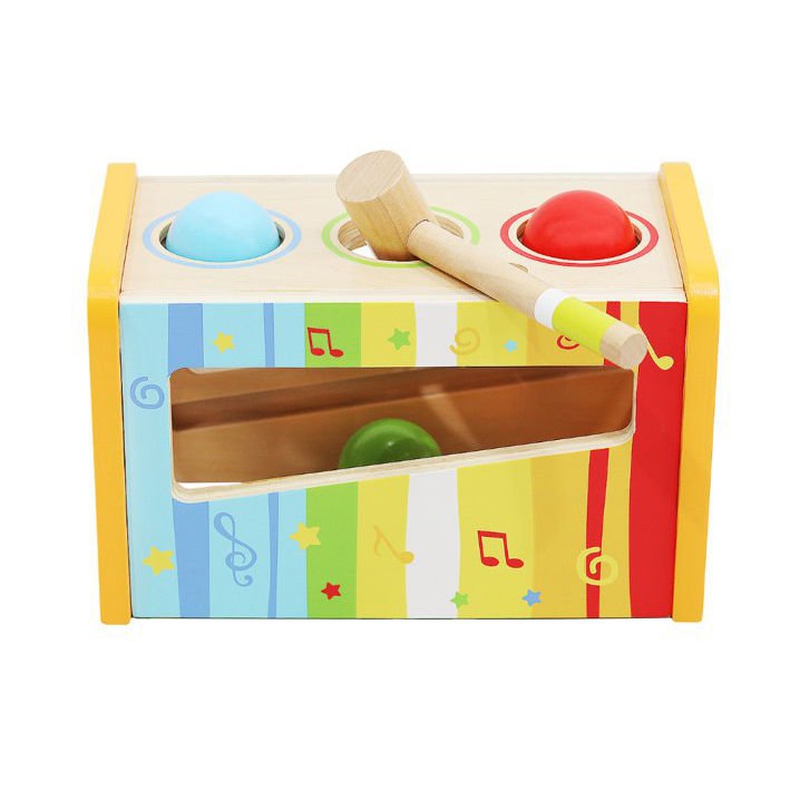Cymbales en bois avec marteau pour enfants megamix.sk