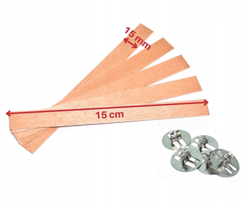 Mèches en bois avec supports 15 cm 50 pcs megamix.sk