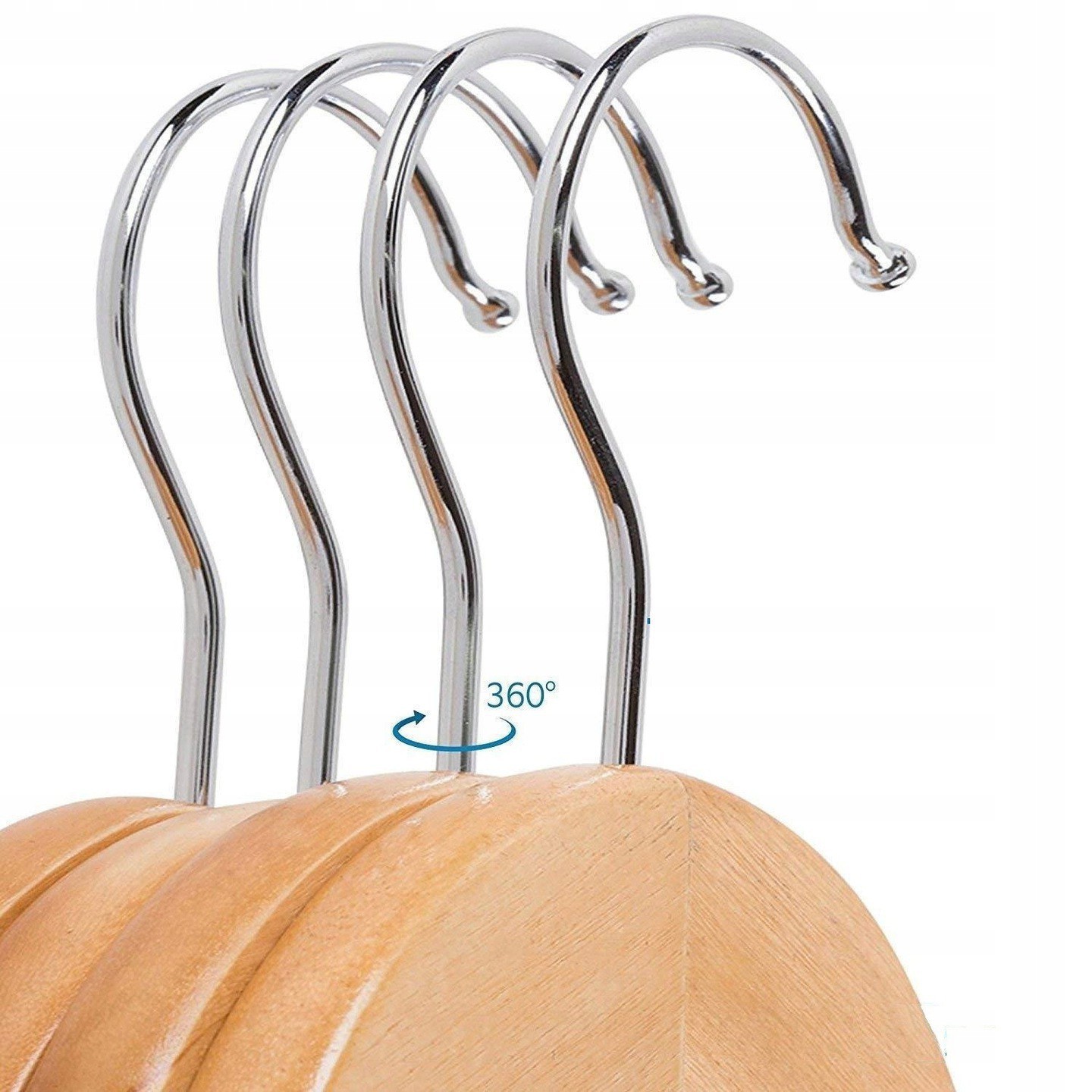 Cintres en bois 10 pcs pour vêtements megamix.sk