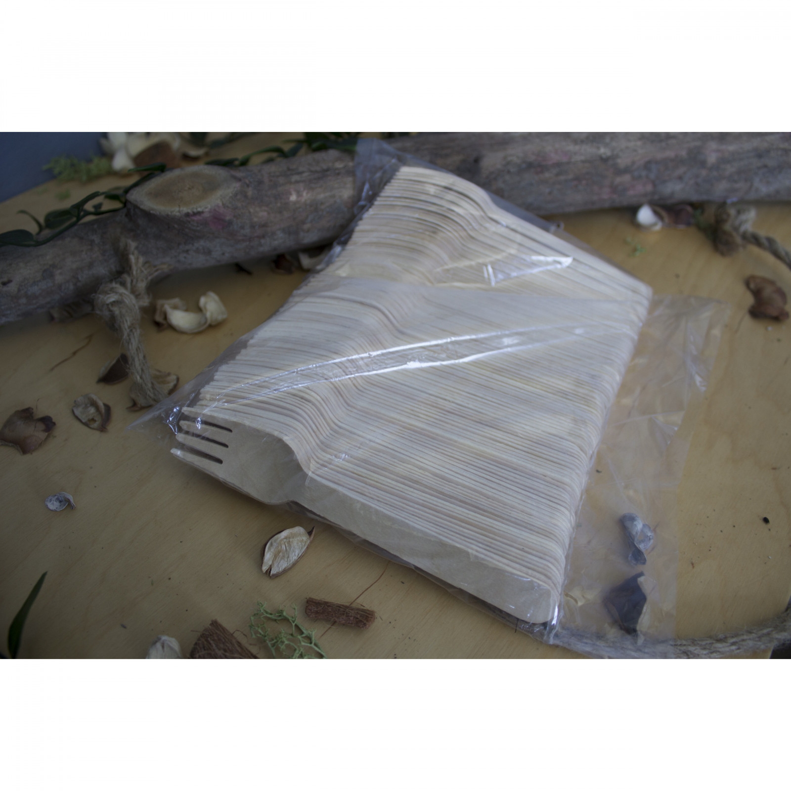 Fourchettes en bois 100 pcs 16 cm Eco megamix.sk