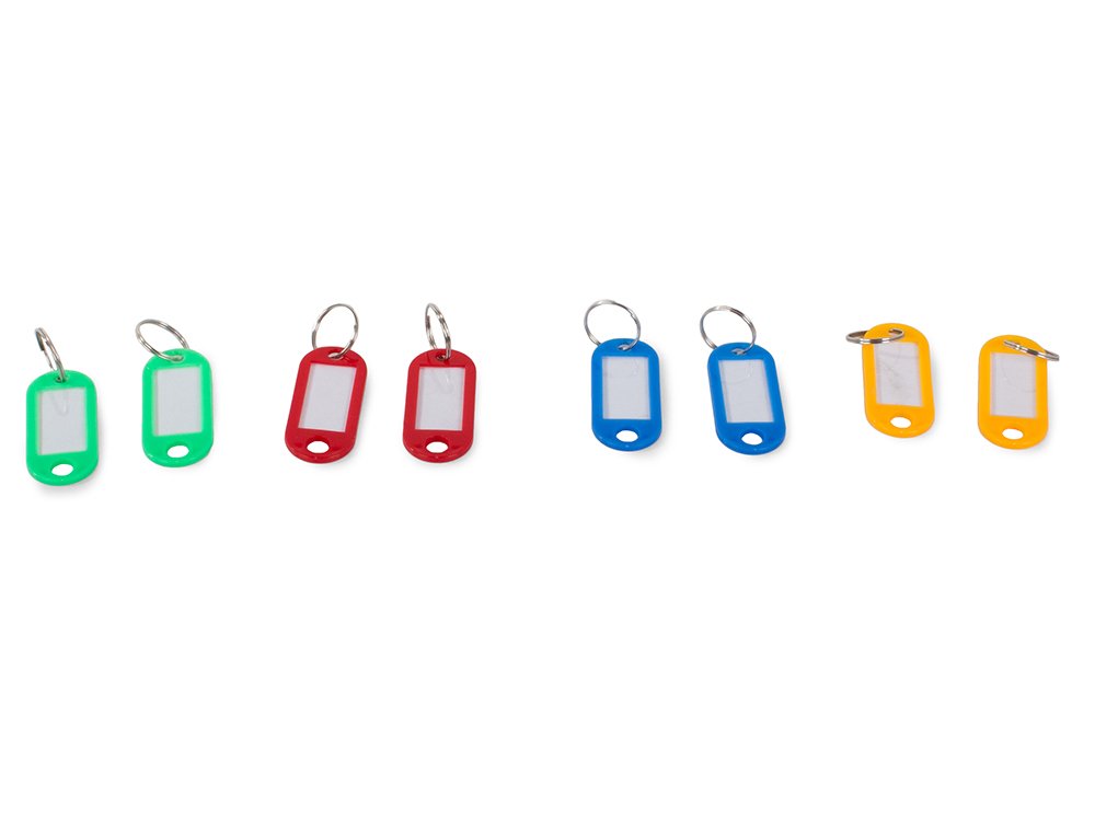 porte-clés coloré 100 pcs descriptif avec anneau megamix.sk