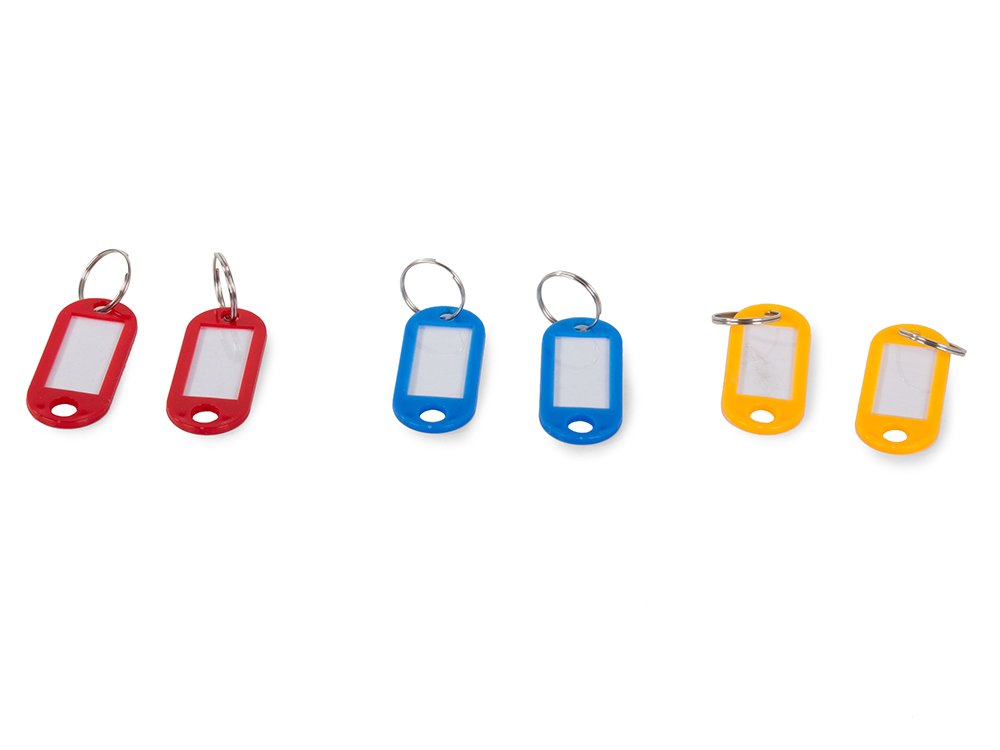 porte-clés coloré 100 pcs descriptif avec anneau megamix.sk