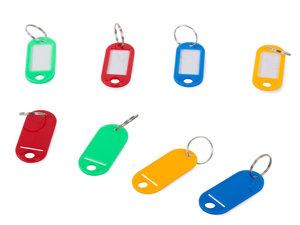 porte-clés coloré 100 pcs descriptif avec anneau megamix.sk