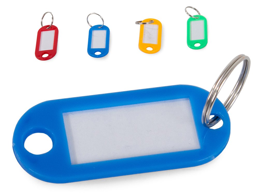 porte-clés coloré 100 pcs descriptif avec anneau megamix.sk