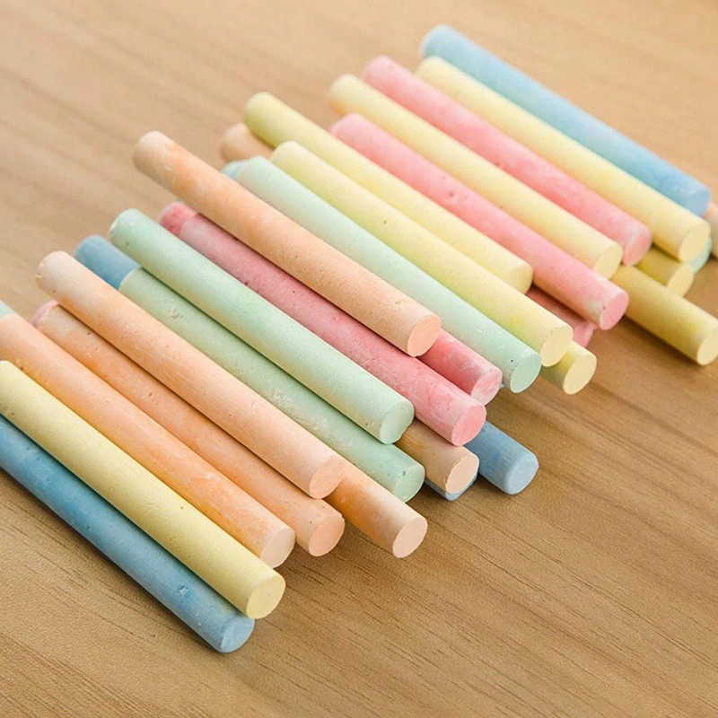 Craie colorée 50 pcs pour écrire sans poussière megamix.sk