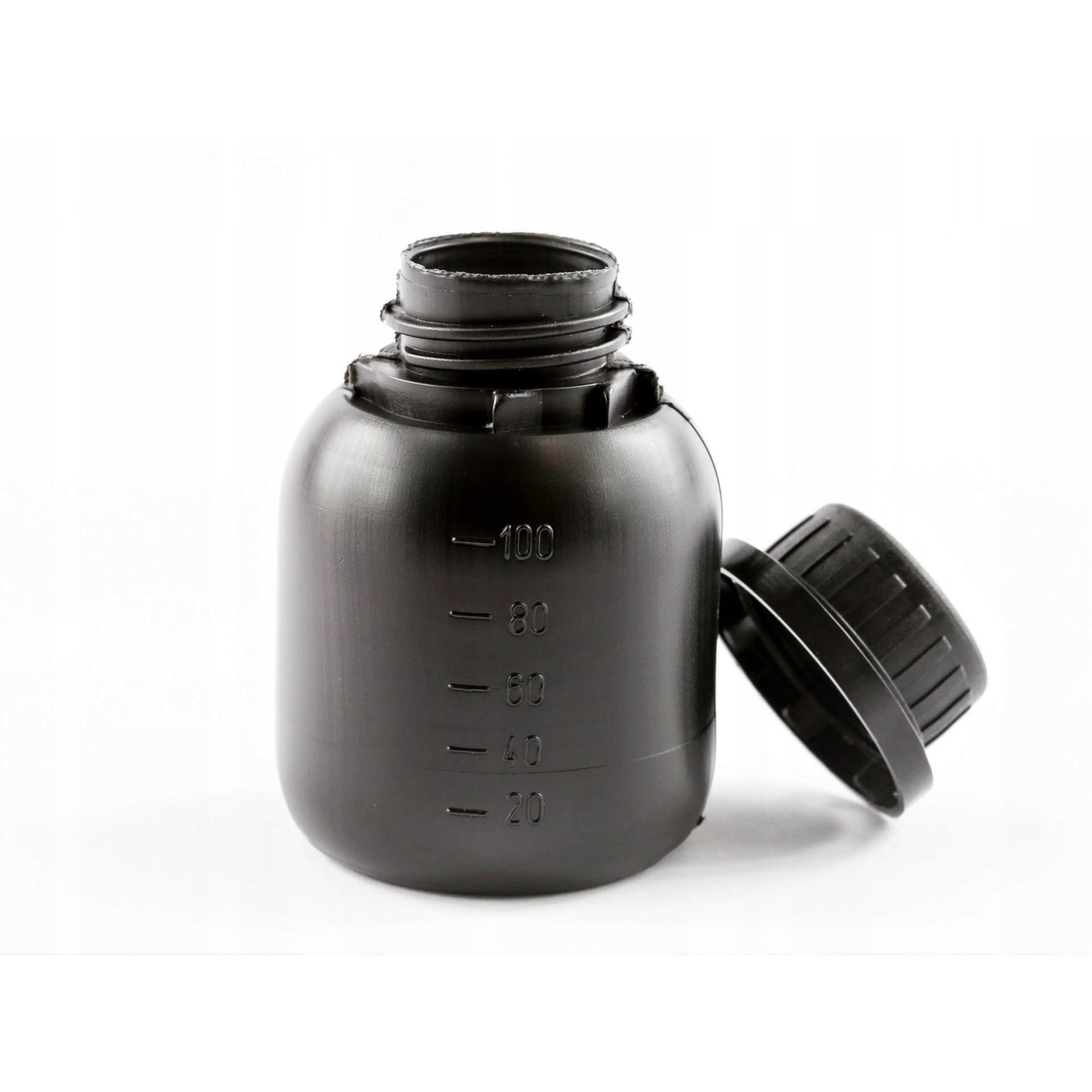 bouteille 100ml HDPE noire et bouchon avec bouchon megamix.sk