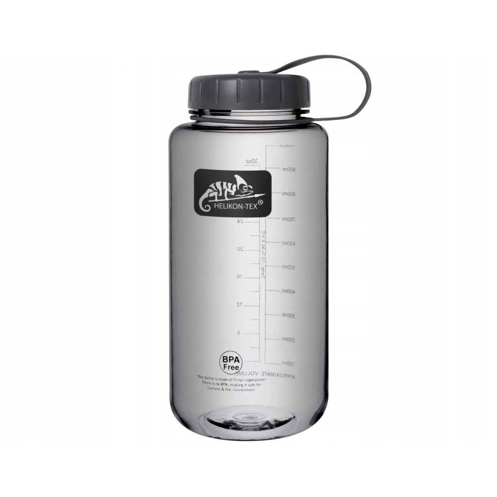 bouteille 1L Helikon Tritan résistante noire megamix.sk