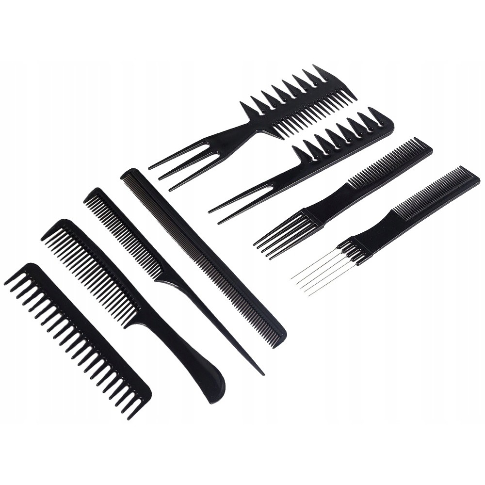 Set de 10 peignes noirs megamix.sk