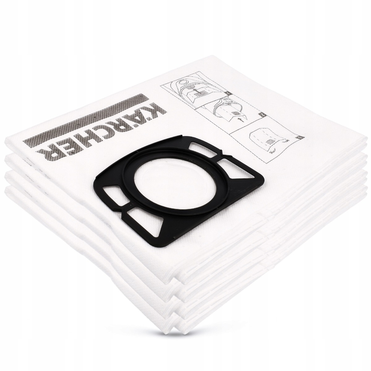 Sacs filtrants en molleton Kärcher pour aspirateur WD2 / WD3 4 pcs megamix.sk