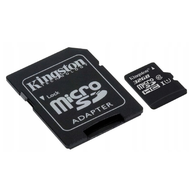 Carte MicroSD KINGSTON 32GB micro CLASSE 10 + adaptateur SD megamix.sk