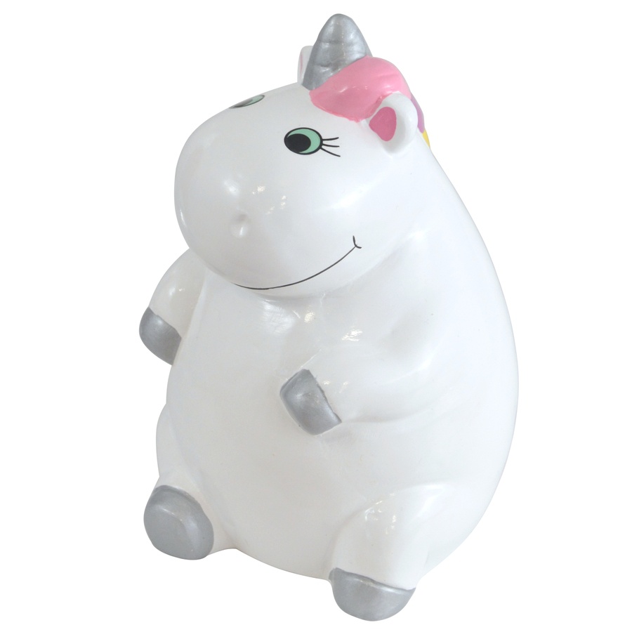 Tirelire en céramique Licorne différentes couleurs
