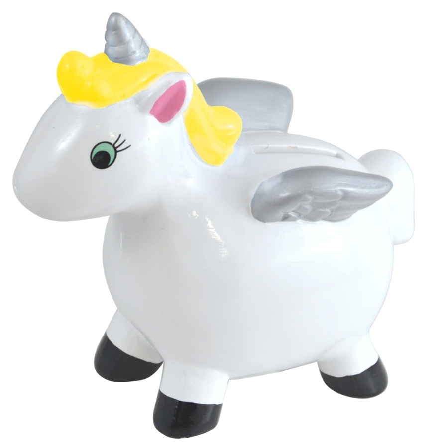 Tirelire en céramique Licorne différentes couleurs