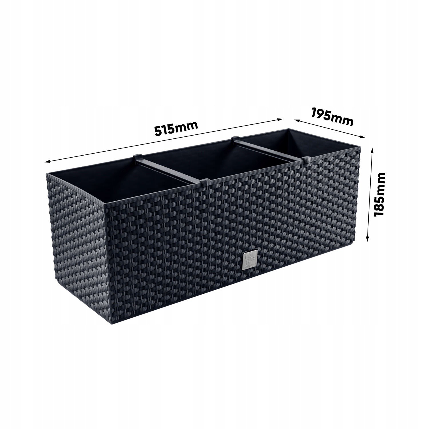 pot de fleurs 50x18x19cm 17L balcon jardin megamix.sk