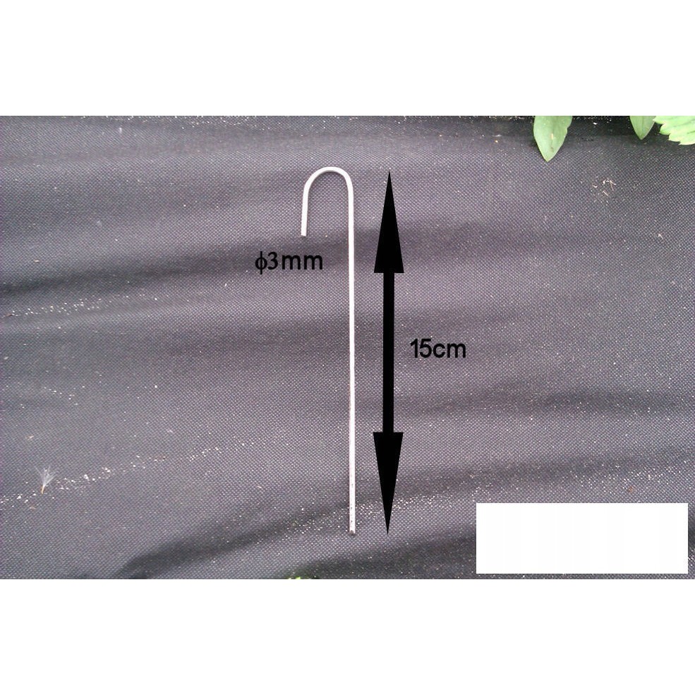 piquets en acier pour agrotextile 100pcs 15cm 3mm megamix.sk