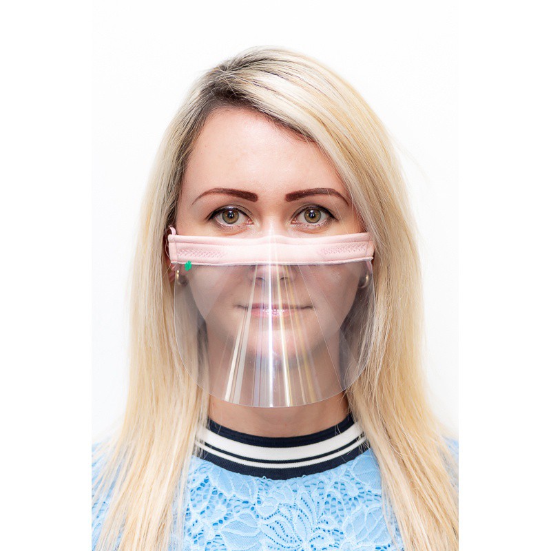 couvre-visage protecteur masque transparent nez bouche 21x12cm universel megamix.sk