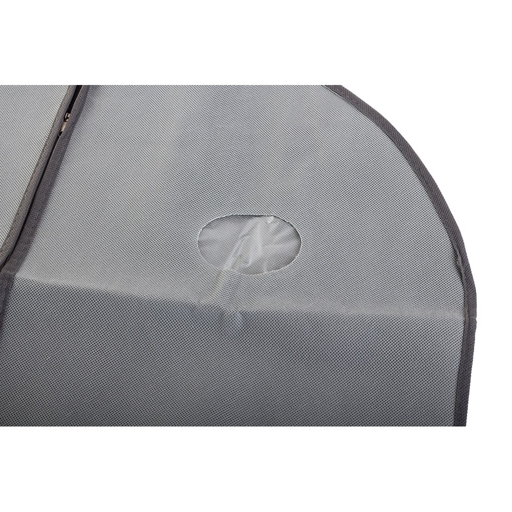 Housse de protection pour vêtements 60x137cm avec fermeture éclair gris megamix.sk