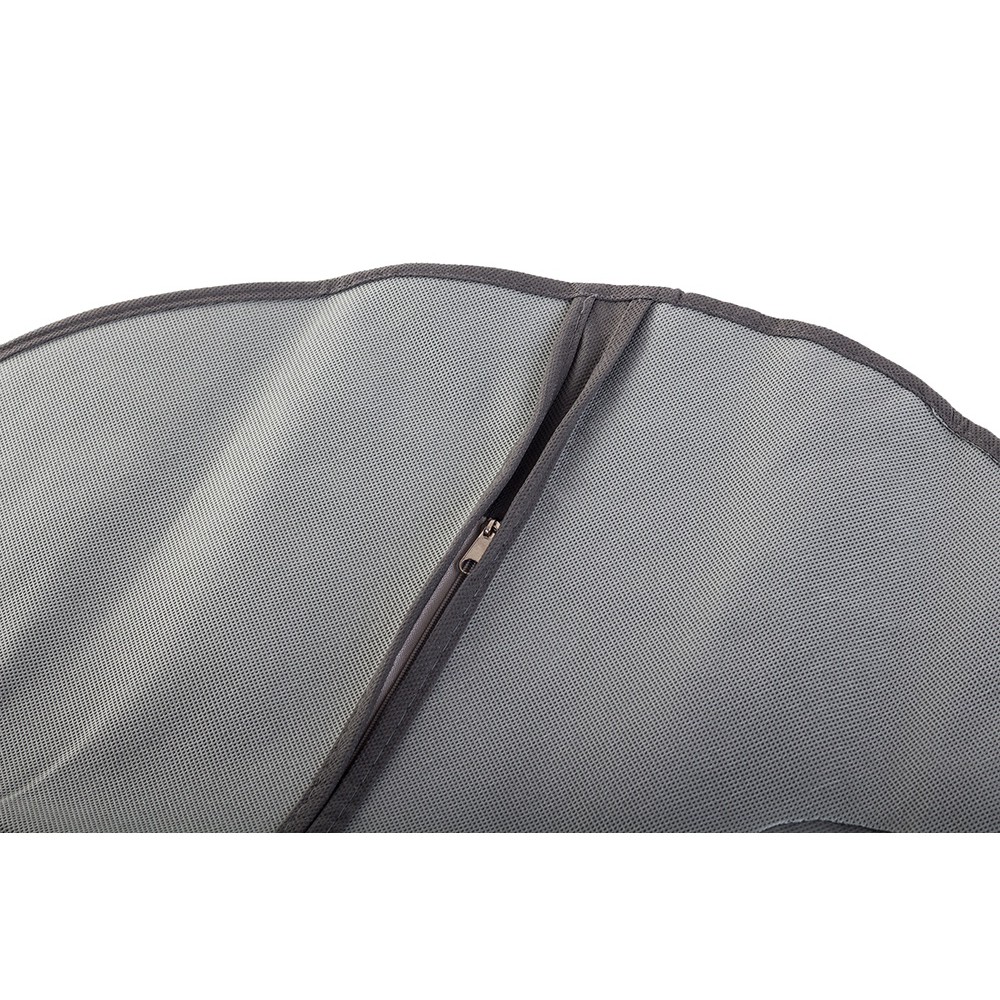 Housse de protection pour vêtements 60x137cm avec fermeture éclair gris megamix.sk