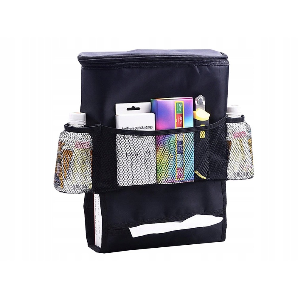 Organisateur sac isotherme pour voiture sur siège 35x28x10cm noir megamix.sk