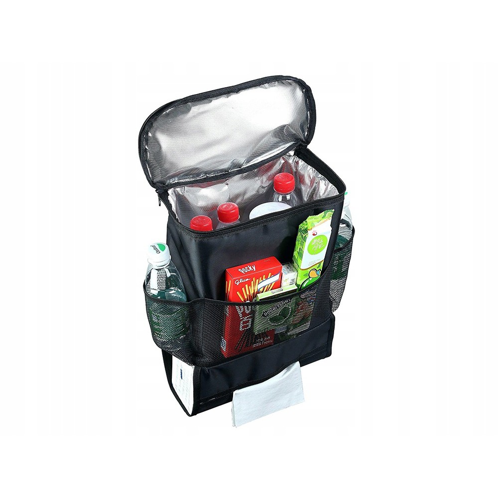 Organisateur sac isotherme pour voiture sur siège 35x28x10cm noir megamix.sk