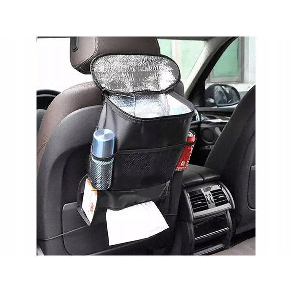 Organisateur sac isotherme pour voiture sur siège 35x28x10cm noir megamix.sk