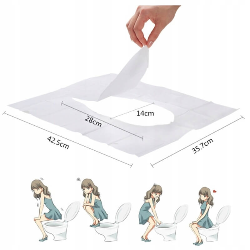 Sous-couches en papier pour sièges 10 pcs