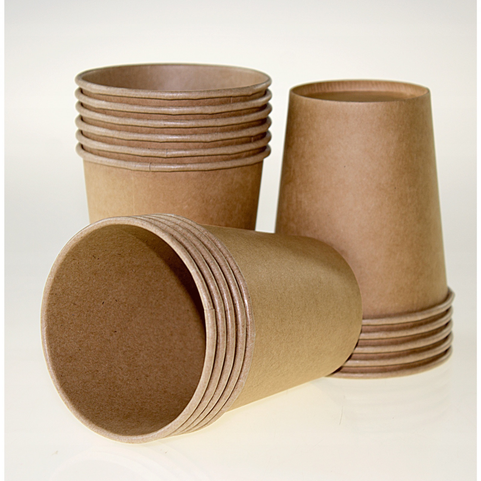 Gobelets en papier Eco 250ml brun 100pcs 9cm megamix.sk