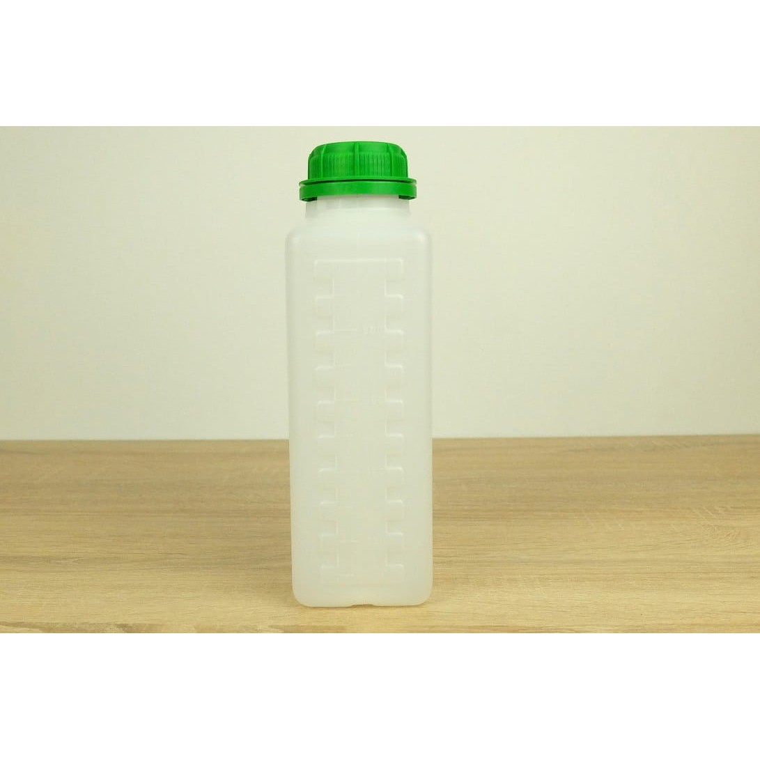 Bouteille en plastique avec bouchon vert 1l 220x90mm megamix.sk