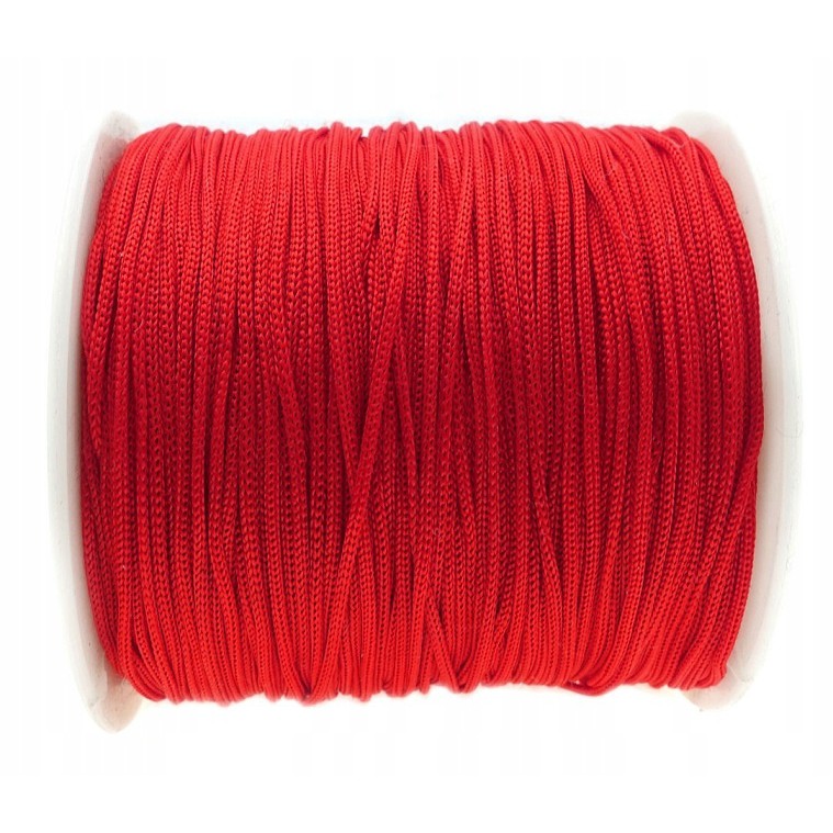 corde tressée 40m 0.8mm rouge polyester megamix.sk