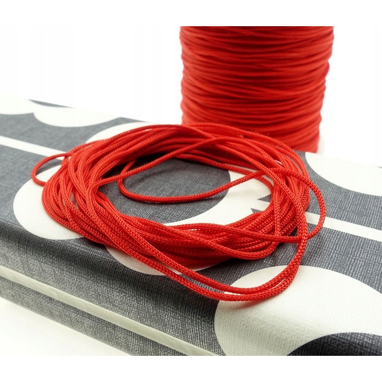 corde tressée 40m 0.8mm rouge polyester megamix.sk