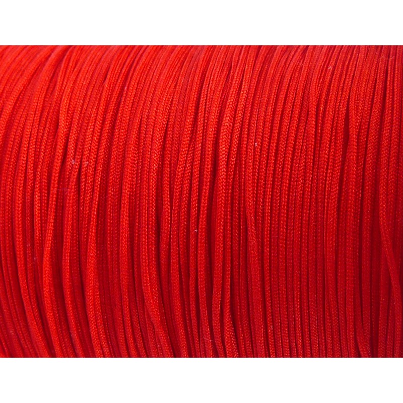 cordon tressé 5m 0.4mm nylon rouge megamix.sk