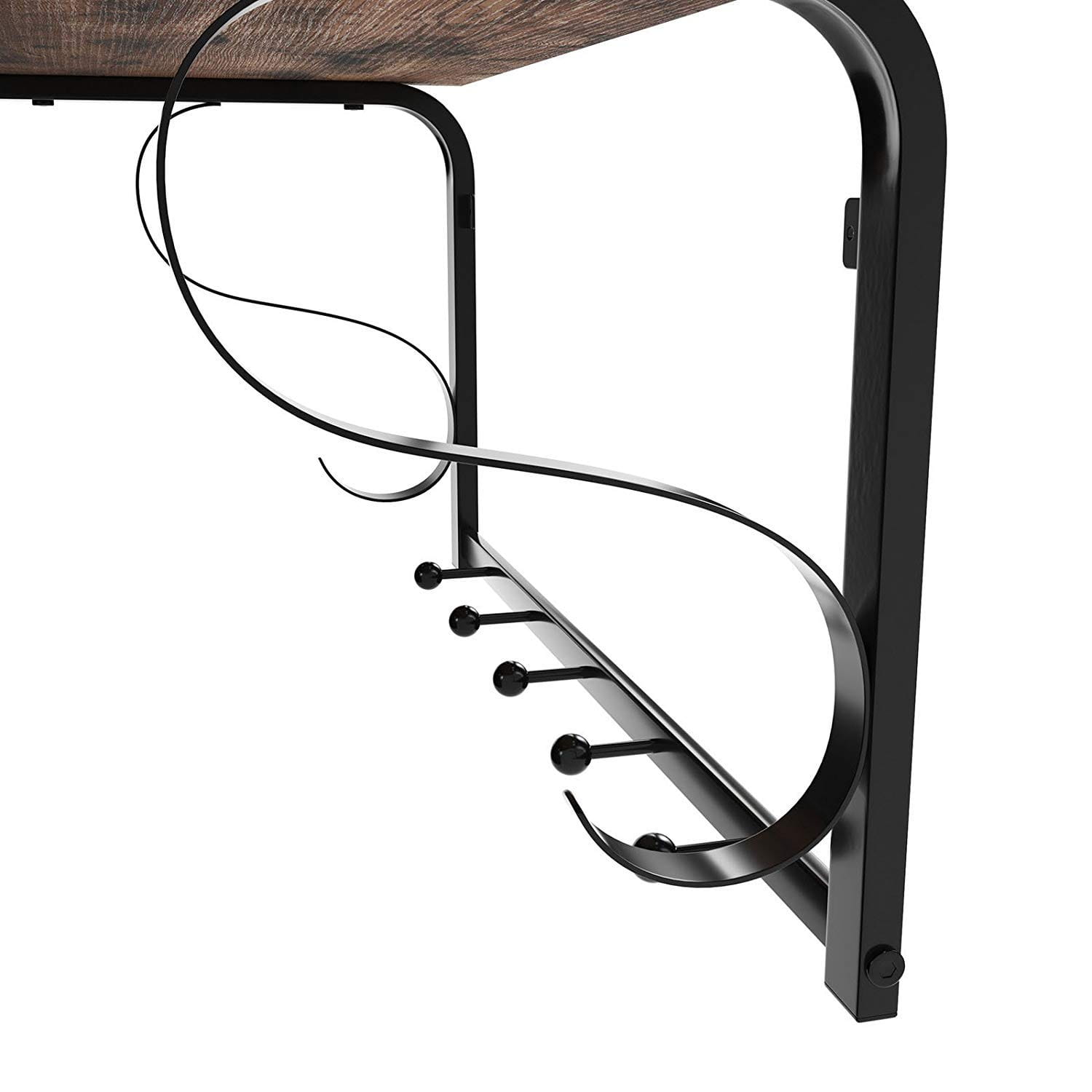 étagère avec cintres 60x30x31,7cm rustique marron métal noir megamix.sk