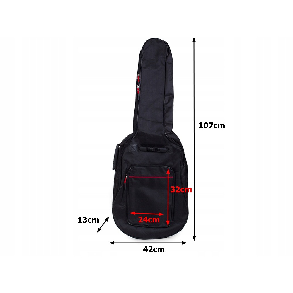 Housse de guitare en polyester 107x42x13cm noire megamix.sk