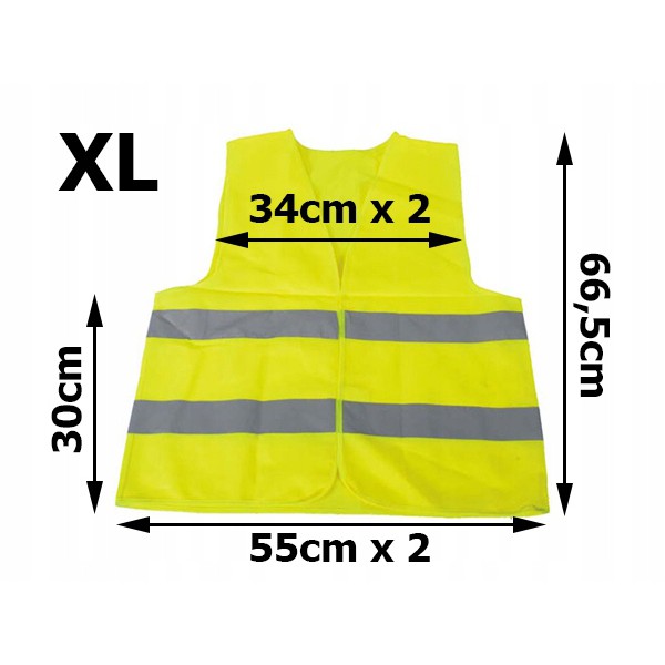 gilet réfléchissant jaune XL megamix.sk