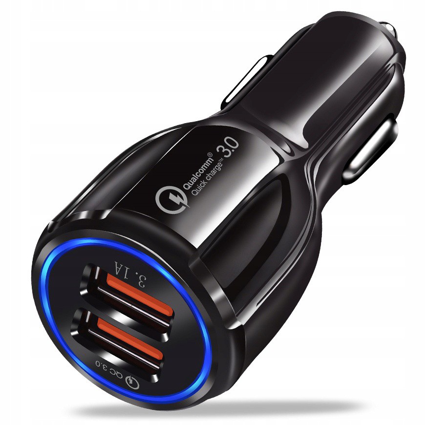 Chargeur voiture rapide 3.1A QUALCOMM QC 3.0 megamix.sk