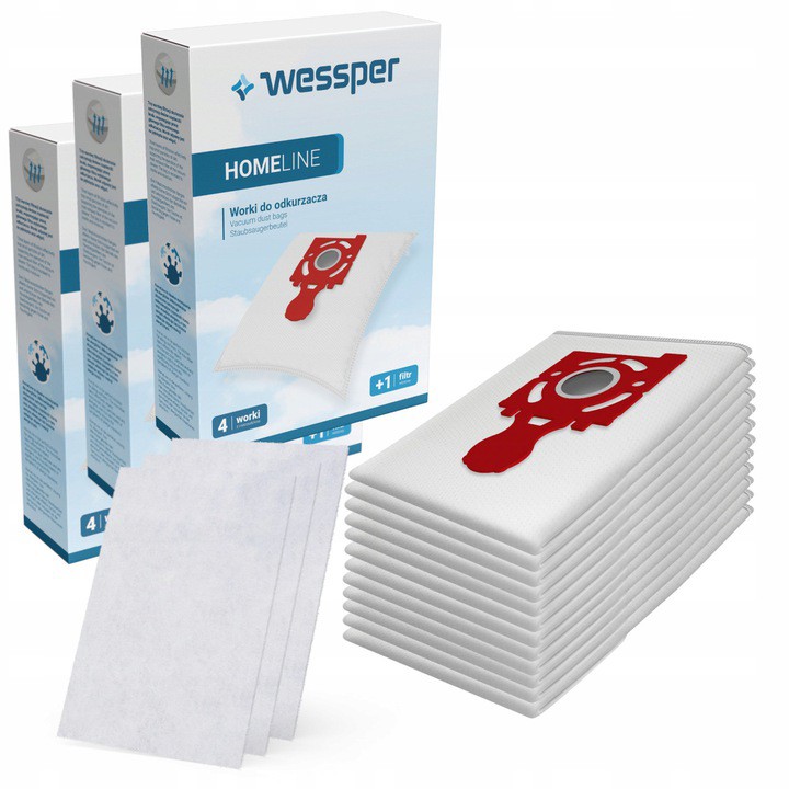 Sacs pour aspirateur 12pcs Zelmer Jupiter ZVCA300B megamix