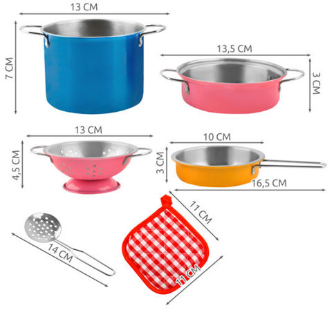 Ensemble de casseroles pour enfants