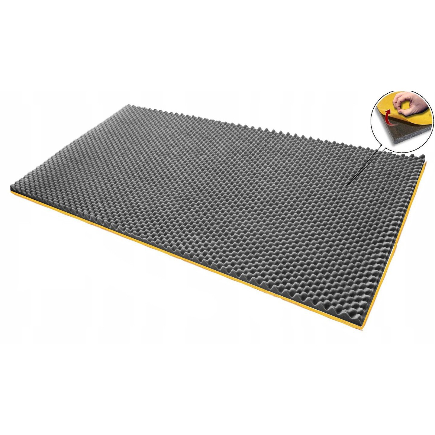 Mousse acoustique auto-adhésive VLNY éponge 2cm 200x100cm megamix