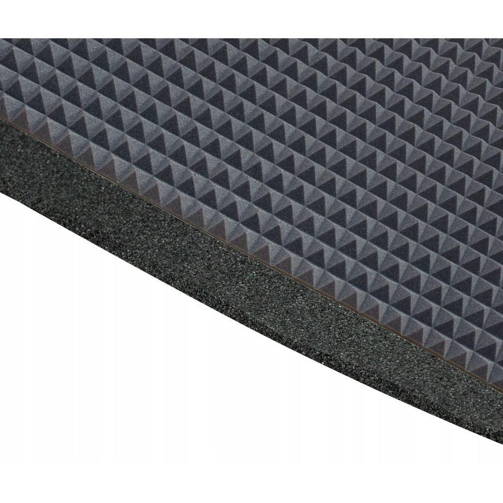 mousse acoustique adhésive insonorisante PYRAMIDE 50mm 200x100cm ignifuge megamix.sk