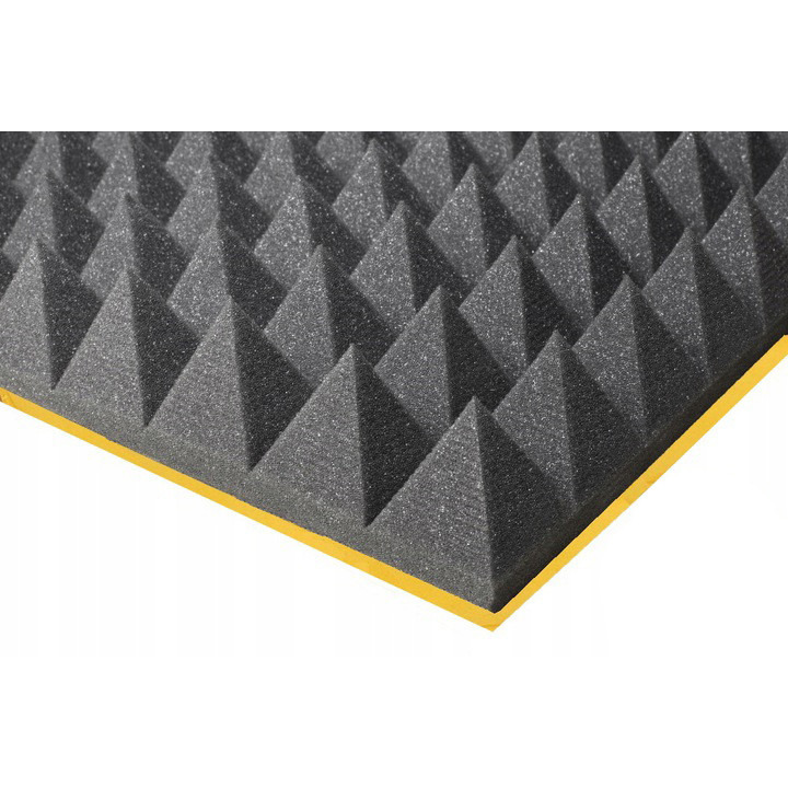 mousse acoustique adhésive insonorisante PYRAMIDE 50mm 200x100cm ignifuge megamix.sk