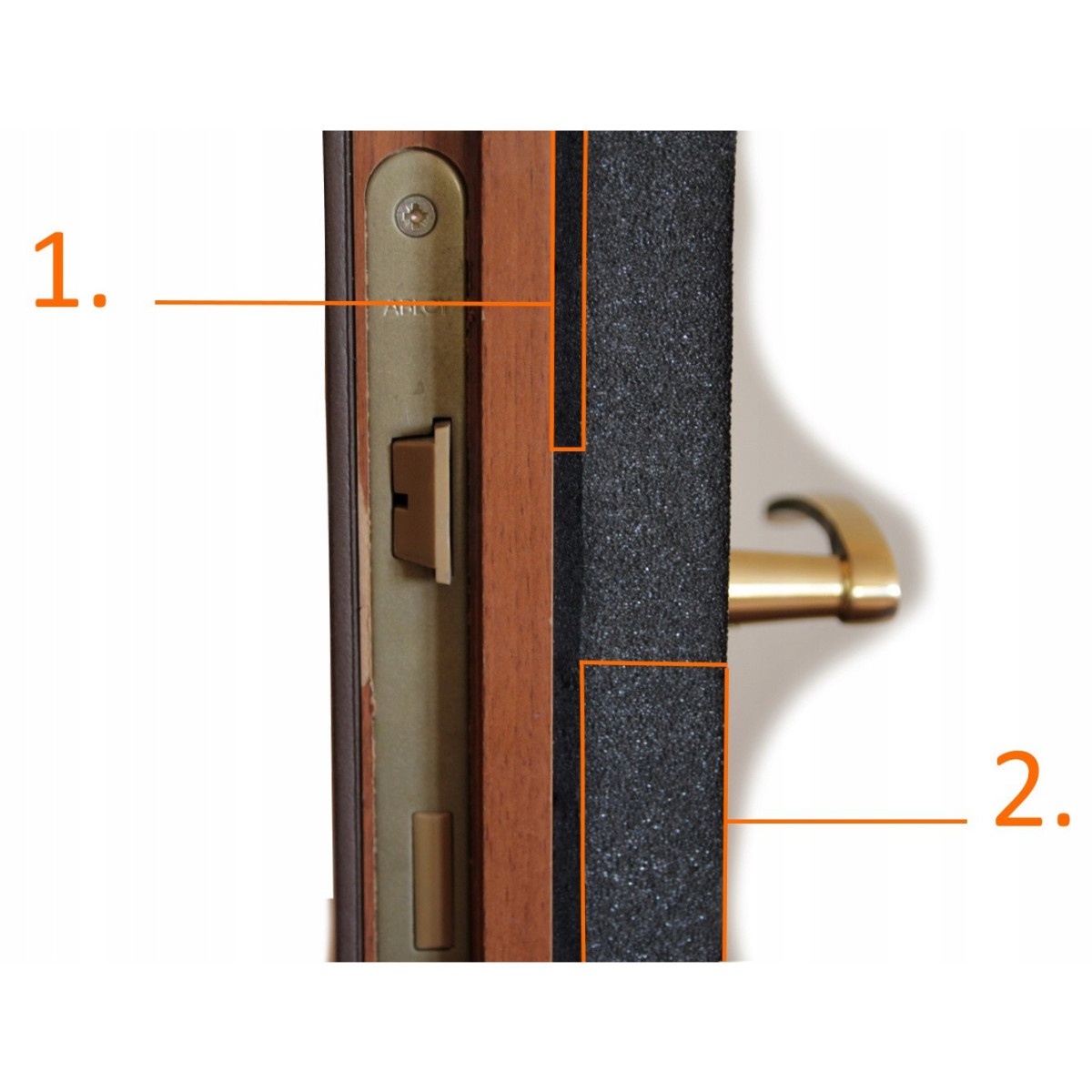 joint d'étanchéité adhésif pour porte 5mm 1x200cm U5s megamix.sk